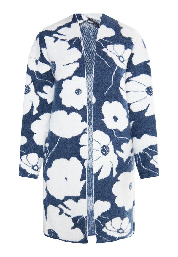 Usha Usha Плетена жилетка 'Lurea'  морскосиньо / бяло