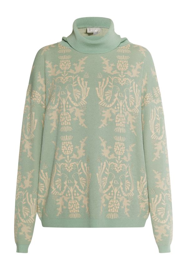 Usha Usha Пуловер 'Sivene'  кремаво / светлозелено