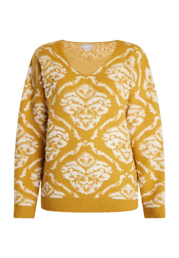 Usha Usha Пуловер 'Sivene'  къри / бяло