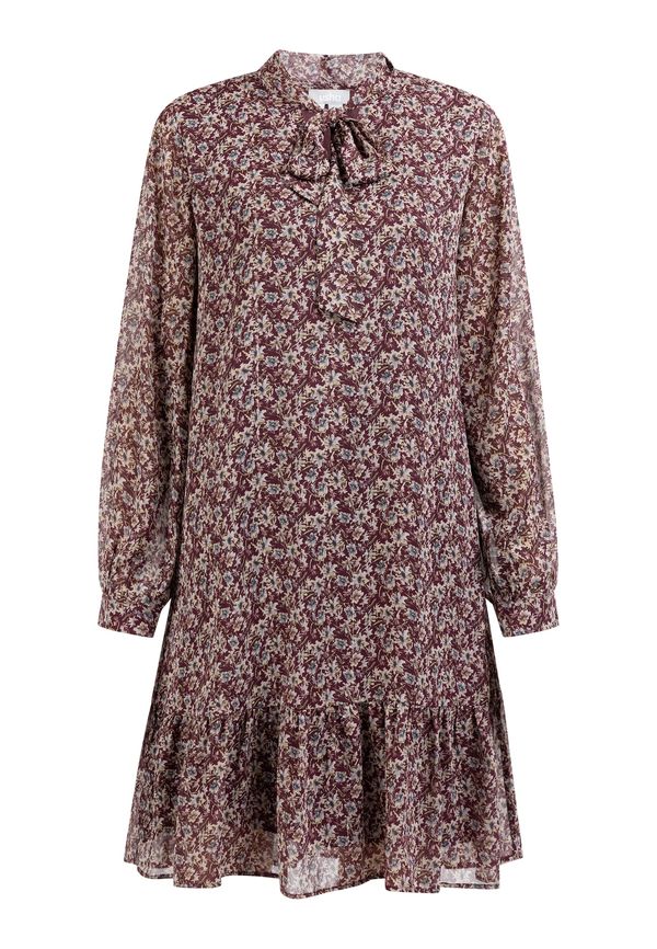 Usha Usha Рокля 'Nowles'  бежово / пастелно жълто / сиво / бордо