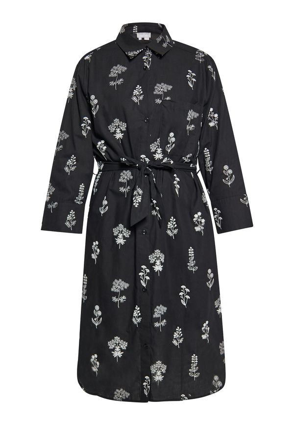 Usha Usha Рокля тип риза  черно / бяло