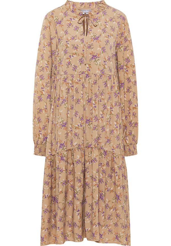 Usha Usha Рокля тип риза  камел / маслина / светлолилаво / тъмнолилаво / бяло