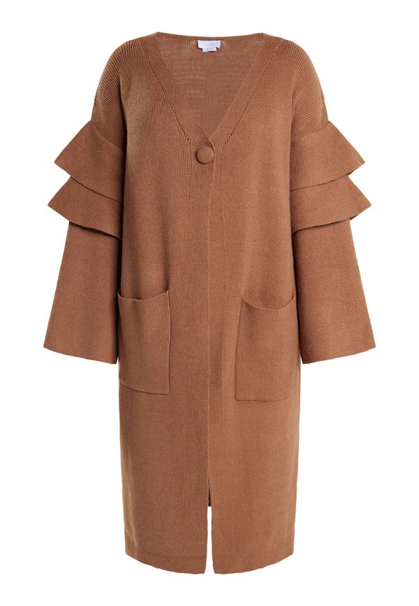 usha WHITE LABEL usha WHITE LABEL Плетена жилетка  камел