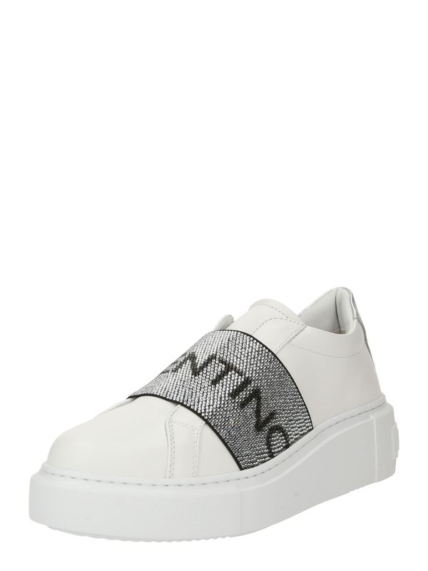 Valentino Shoes Valentino Shoes Спортни обувки Slip On  черно / сребърно / бяло