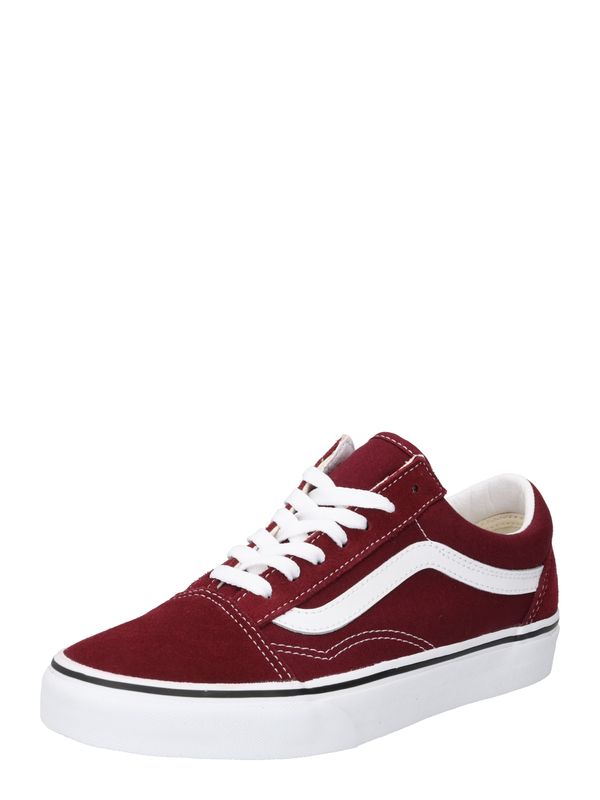 VANS VANS Ниски маратонки 'Old Skool'  тъмночервено / бяло