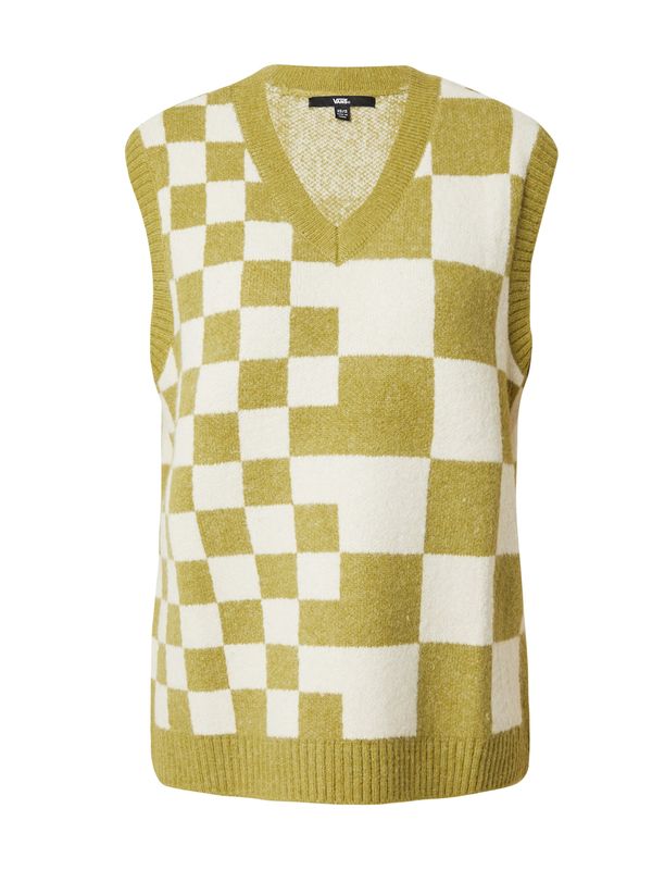VANS VANS Пуловер 'Courtyard Checker'  кремаво / маслина