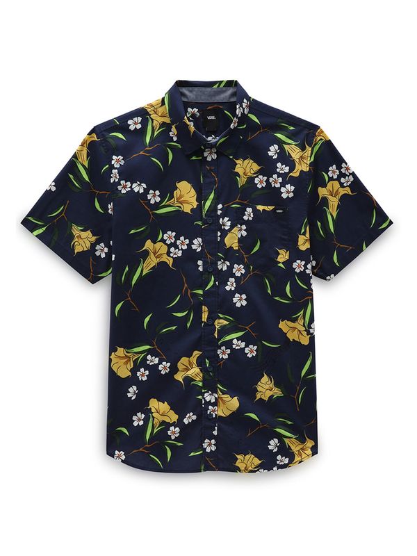 VANS VANS Риза 'Thompson'  нощно синьо / жълто / зелено / бяло