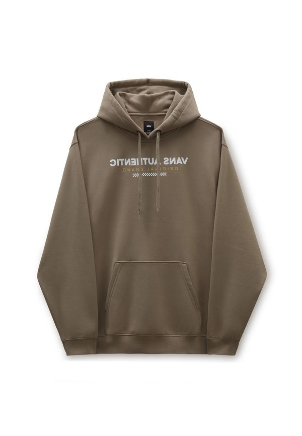 VANS VANS Суичър  кафяво / бяло