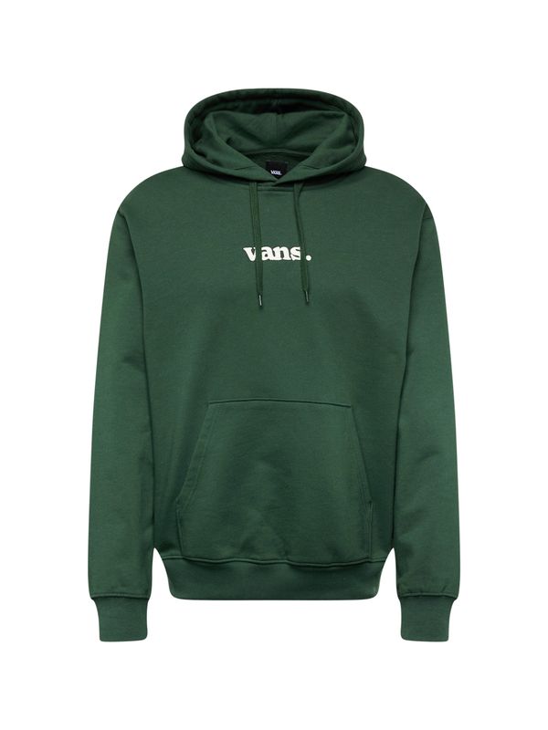 VANS VANS Суичър 'Lowered Po'  тъмнозелено / бяло