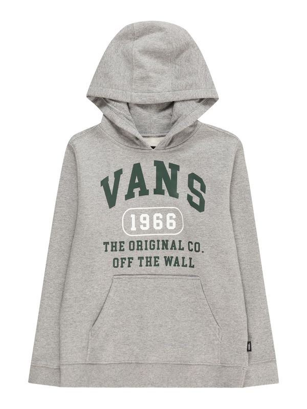 VANS VANS Суичър  сив меланж / зелено / бяло