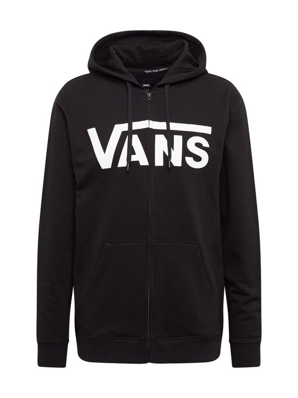 VANS VANS Суичъри с качулка  черно / бяло