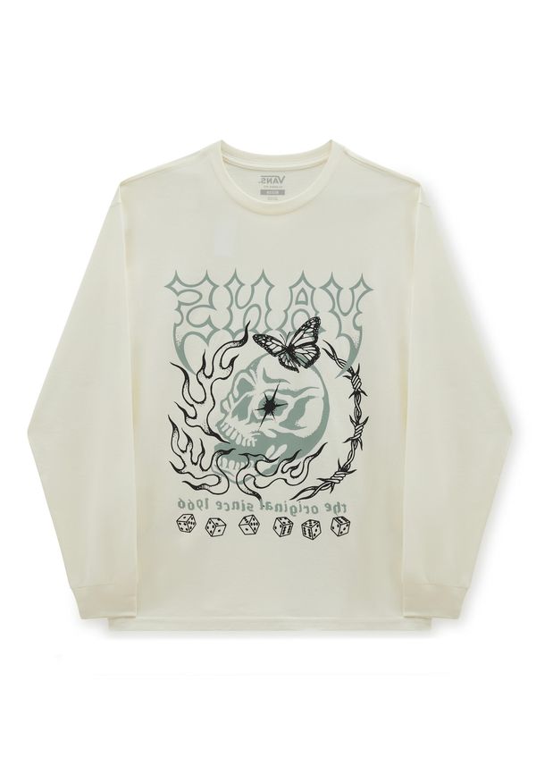 VANS VANS Тениска  бежово / черно