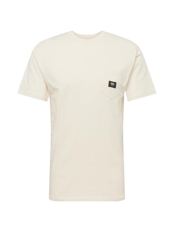 VANS VANS Тениска  черно / бял памук