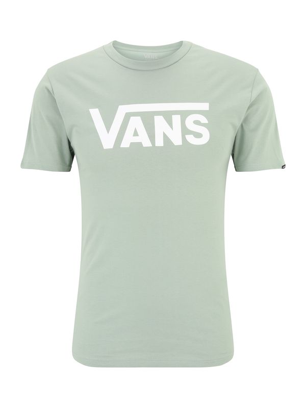 VANS VANS Тениска 'CLASSIC'  пастелно зелено / бяло