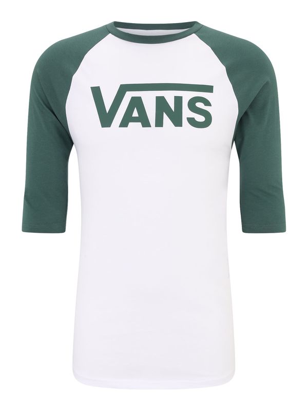 VANS VANS Тениска 'CLASSIC'  смарагдово зелено / бяло
