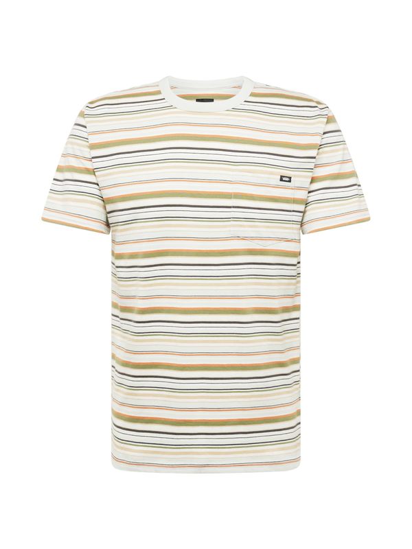 VANS VANS Тениска 'CULLEN'  светлобежово / зелен меланж / оранжево / черно