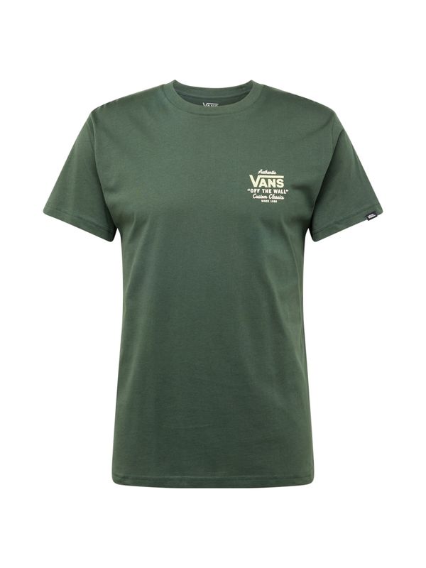 VANS VANS Тениска 'HOLDER CLASSIC'  бежово / тъмнозелено