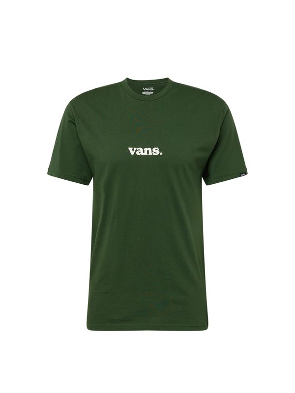 VANS VANS Тениска 'LOWER CORECASE'  елхово зелено / бяло