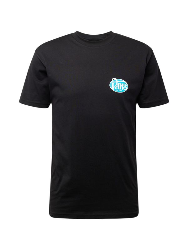 VANS VANS Тениска  неоново синьо / черно / бяло