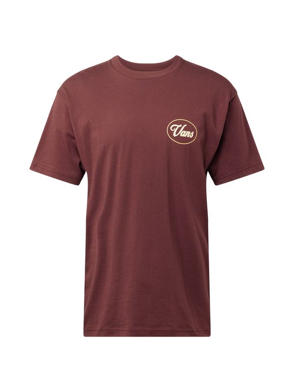 VANS VANS Тениска  шоколад / бяло