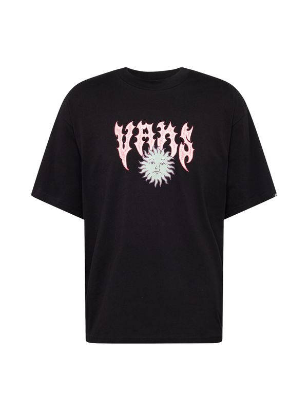VANS VANS Тениска 'SUNFACE'  камък / бледорозово / черно
