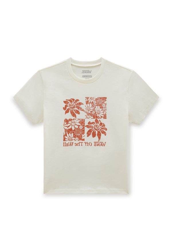 VANS VANS Тениска 'TROPIC'  оранжево / бяло