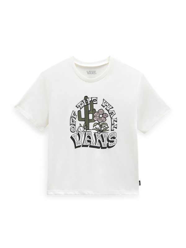 VANS VANS Тениска  тъмнозелено / черно / мръсно бяло