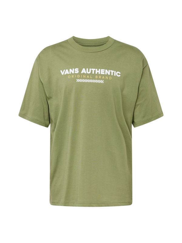 VANS VANS Тениска  жълто / зелено / бяло