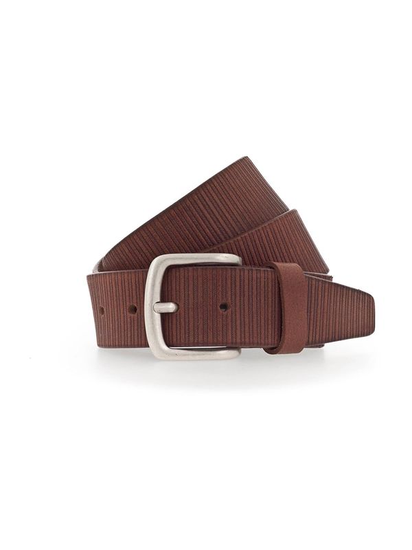 VANZETTI VANZETTI Колан  коняк / тъмнокафяво / сребърно