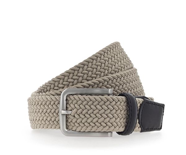 VANZETTI VANZETTI Колан  таупе сиво / черно