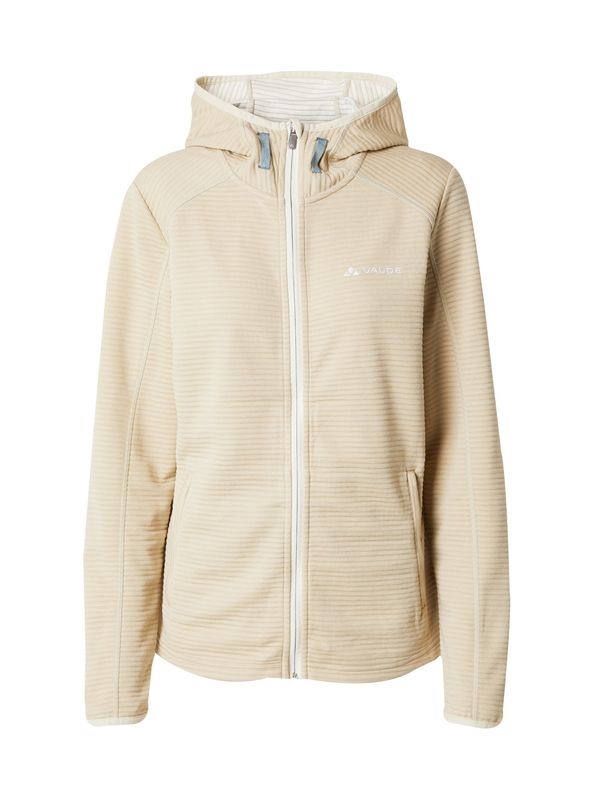 VAUDE VAUDE Функционално поларено яке 'Skomer'  бежово / бяло