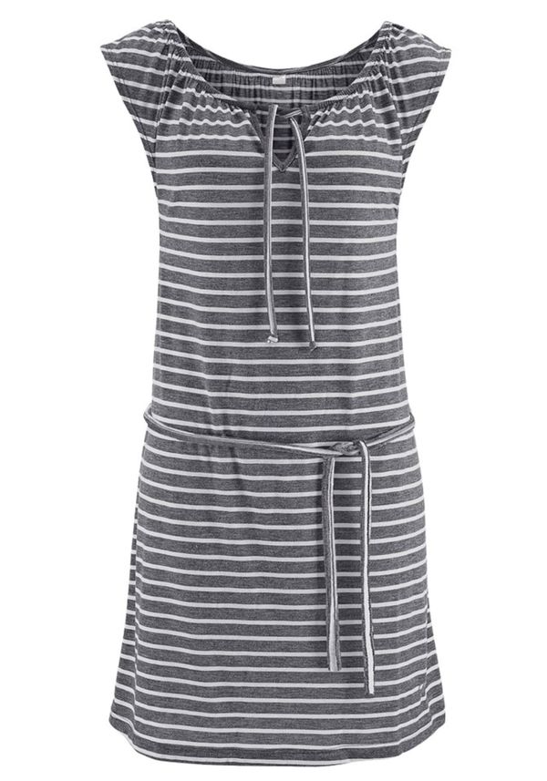 VENICE BEACH VENICE BEACH Плажна рокля  графитено сиво / бяло