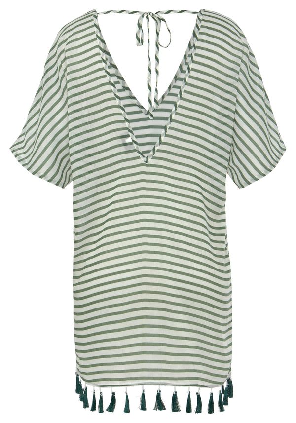 VENICE BEACH VENICE BEACH Плажна рокля  каки / бяло