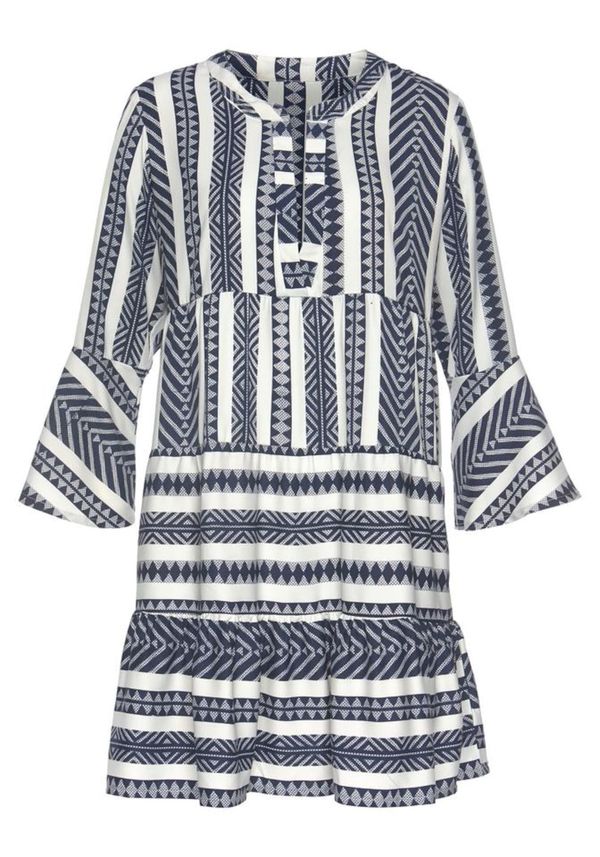 VENICE BEACH VENICE BEACH Рокля тип риза  синьо / бяло