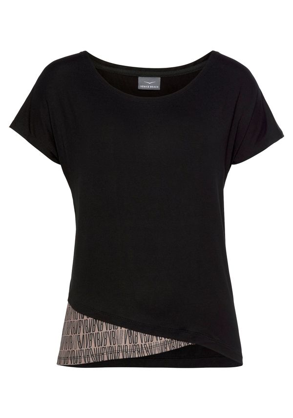 VENICE BEACH VENICE BEACH Тениска  бежово / черно