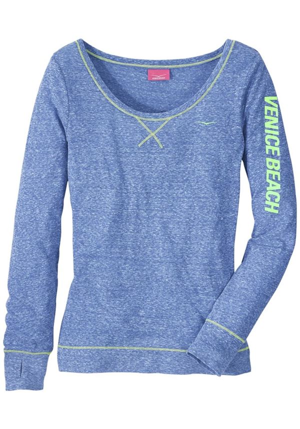 VENICE BEACH VENICE BEACH Тениска  кралско синьо / неоново зелено