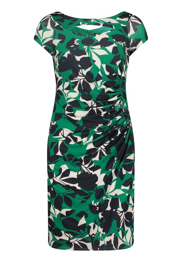 Vera Mont Vera Mont Рокля с права кройка  тревнозелено / черно / бяло