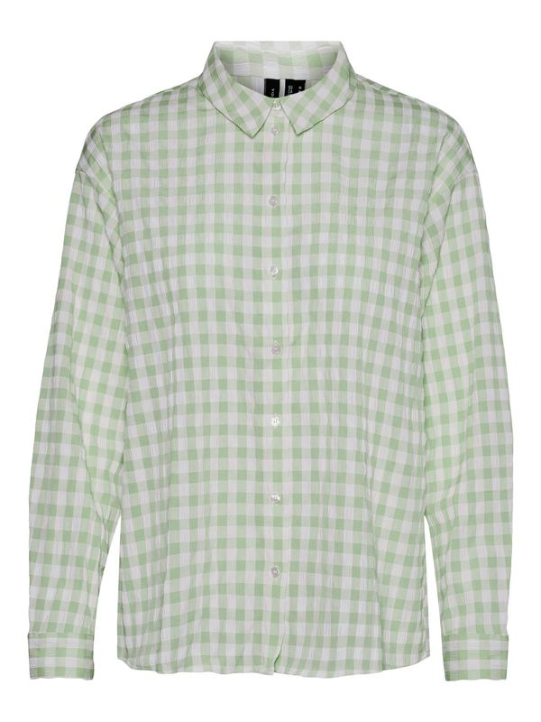 VERO MODA VERO MODA Блуза 'Beate'  зелено / бяло