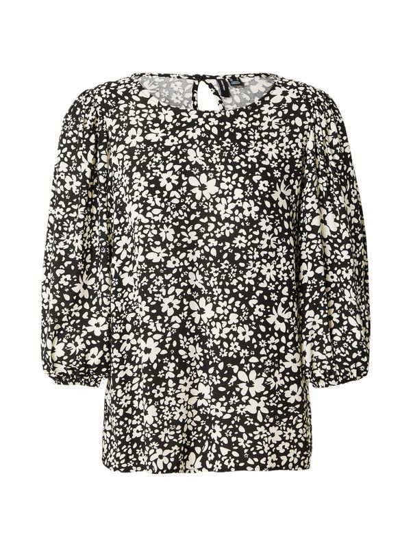 VERO MODA VERO MODA Блуза 'EASY'  черно / бяло