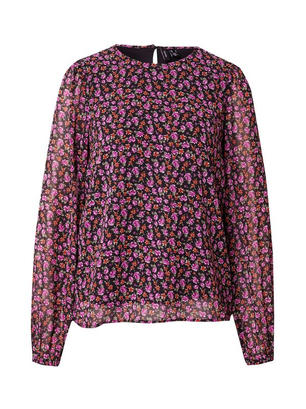 VERO MODA VERO MODA Блуза 'HOLLY'  зелено / розово / червено / черно