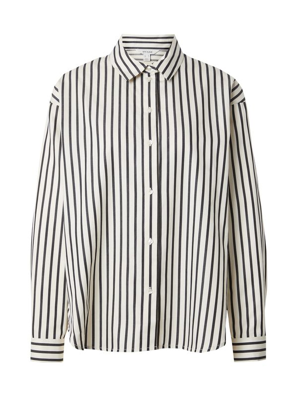 VERO MODA VERO MODA Блуза 'Ivy'  тъмносиво / мръсно бяло