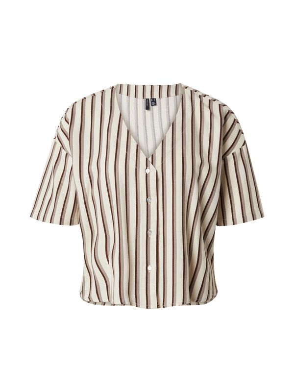 VERO MODA VERO MODA Блуза 'JESMILO'  бежово / кафяво / сиво