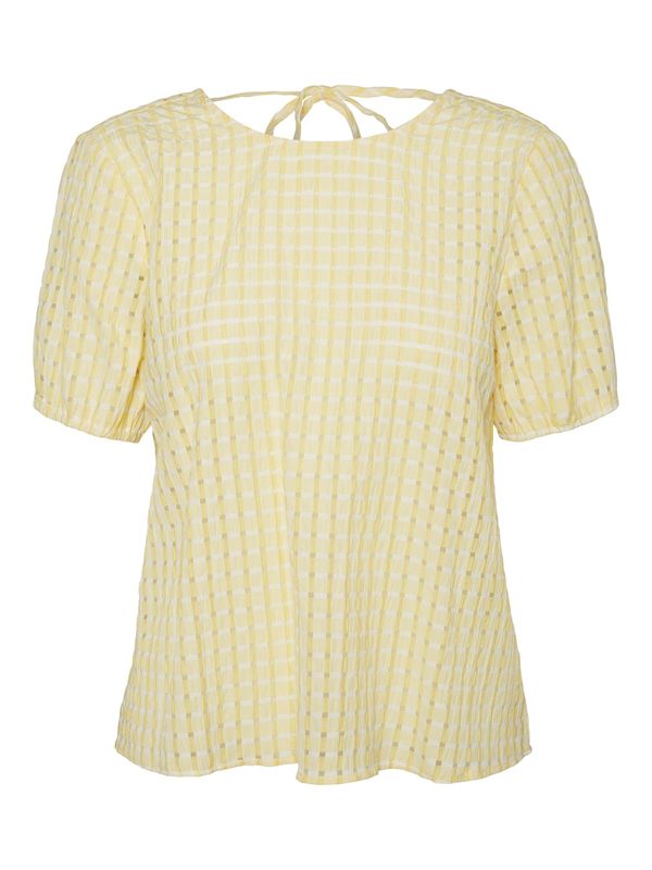 VERO MODA VERO MODA Блуза 'Kamryn'  жълто / бяло