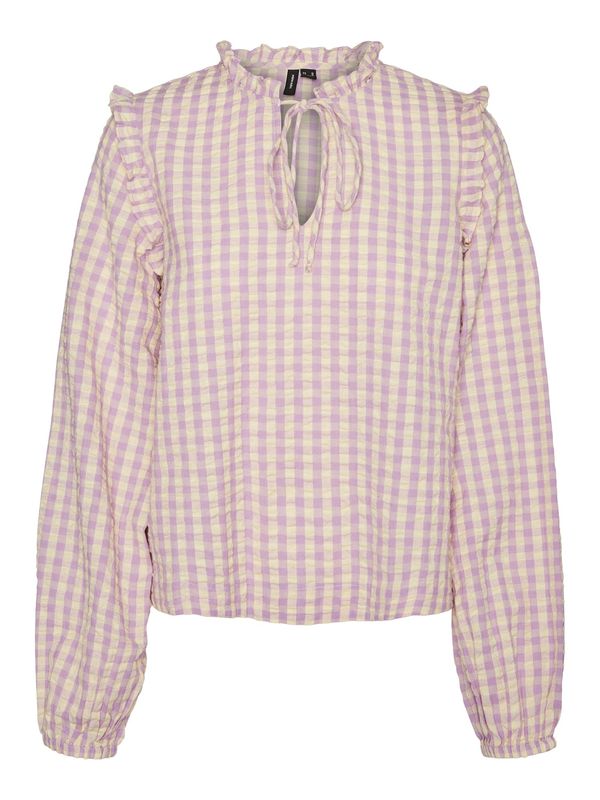 VERO MODA VERO MODA Блуза 'Karen'  светложълто / светлолилаво