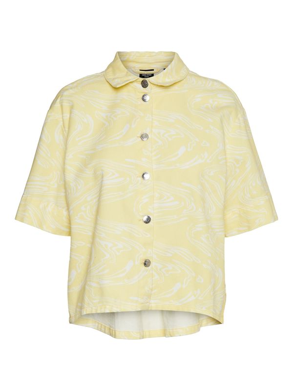 VERO MODA VERO MODA Блуза 'LITZY'  жълто / бяло