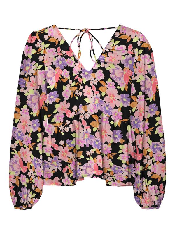 VERO MODA VERO MODA Блуза 'LUCIA'  оранжево / бледорозово / черно