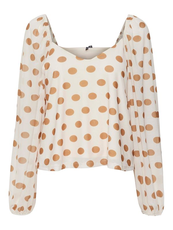 Vero Moda Collab Vero Moda Collab Блуза  кремаво / капучино