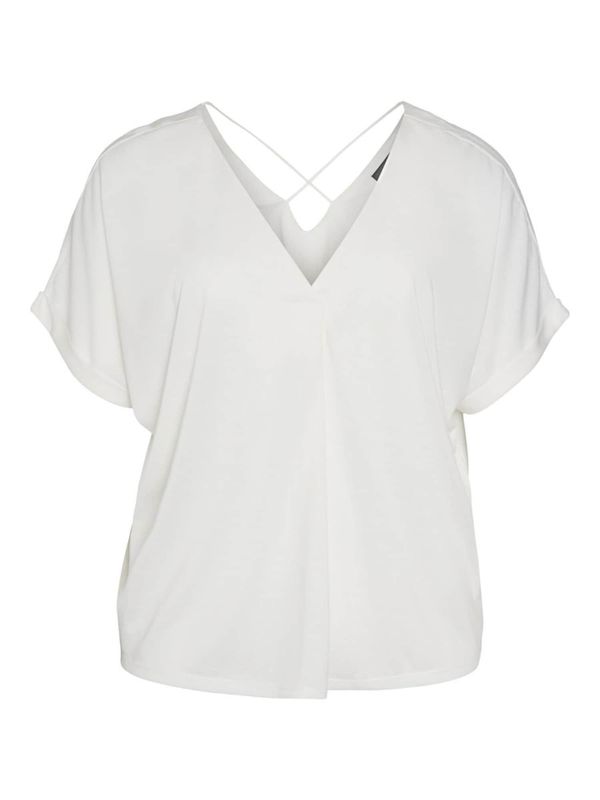 Vero Moda Curve Vero Moda Curve Блуза 'FLIA'  бяло