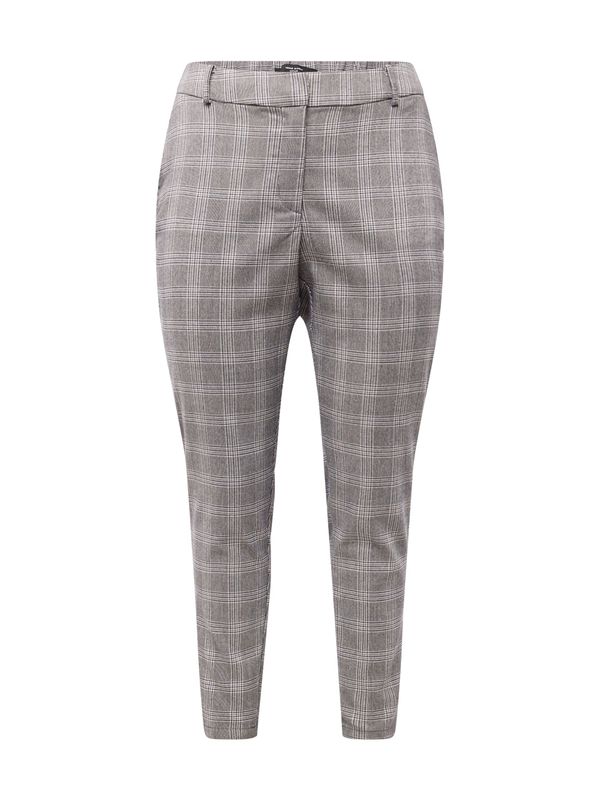 Vero Moda Curve Vero Moda Curve Панталон 'MALIN'  сиво / бяло