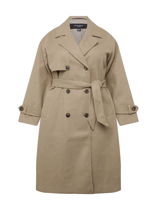 Vero Moda Curve Vero Moda Curve Преходно палто 'FORTUNE'  маслина / светлозелено